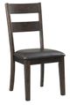 Elements International Mango Dark Brown/Dark Gray Side Chair-0