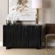 Uttermost® Mercado Black 3-Door Cabinet-1
