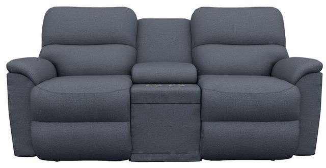 La-Z-Boy® Brooks Midnight Power Reclining Loveseat with Console and Headrest-1