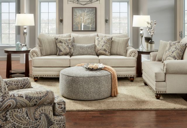 Fusion Furniture Carys Doe Beige Loveseat-1