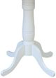 John Thomas Furniture® Dining Essentials Heather Gray/White Round Dining Table with White Traditional Pedestal Base with Extensions-2
