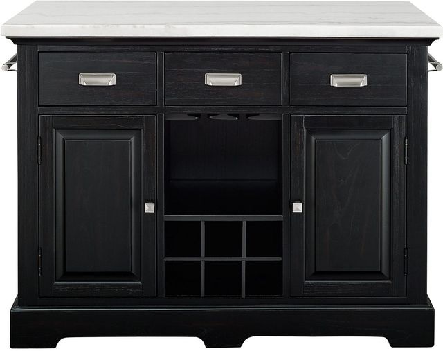 Steve Silver Co. Aspen White Marble Counter Kitchen Table-0