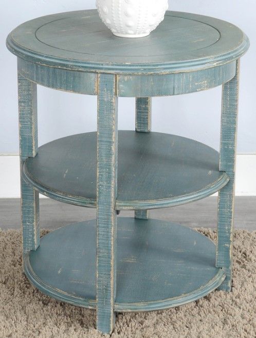 Sunny Designs™ Marina Sea Grass Round Side Table-2