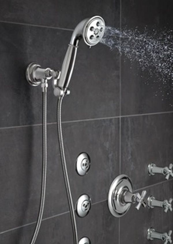 Brizo Rook® Polished Chrome Handshower with H2OKinetic Tech-1