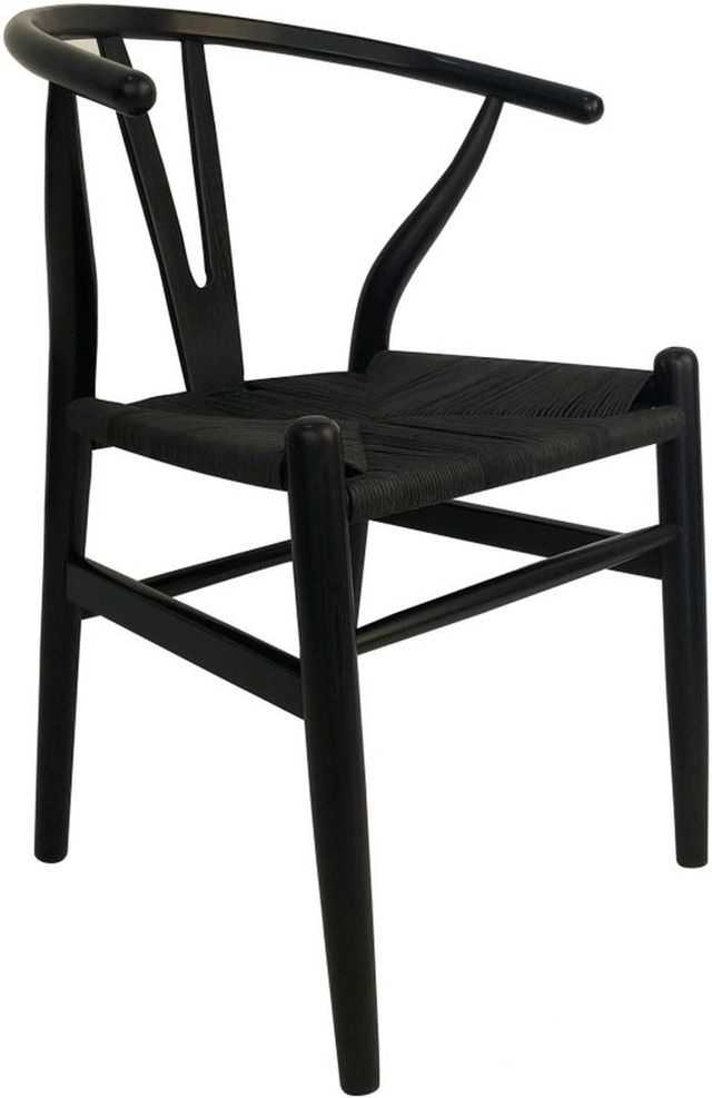Moe's Home Collection Ventana 2-Piece Black Dining Side Chair Set-0