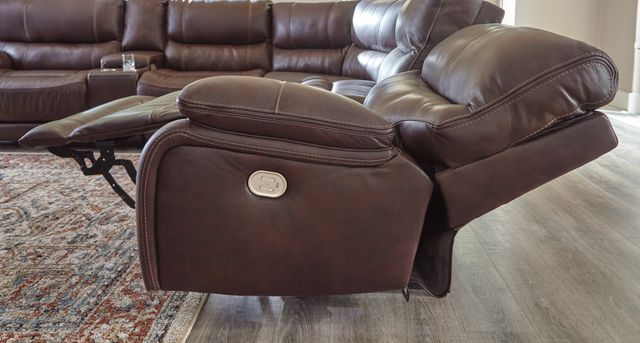 Signature Design by Ashley® Muirfield 3-Piece Mahogany Reclining Sectional-4