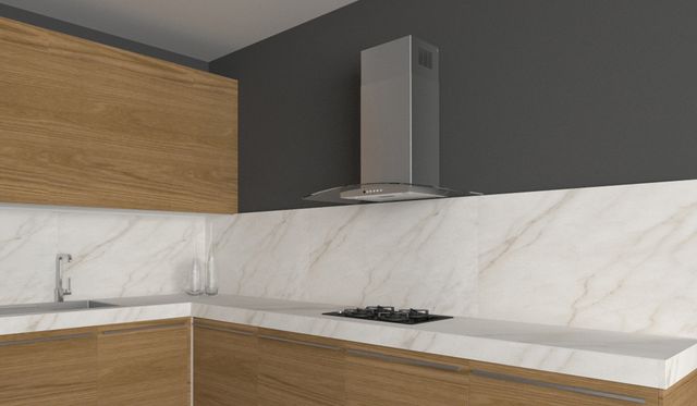 Faber Hoods Tratto 30" Wall Glass Range Hood-Stainless Steel-3