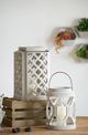 A & B Home Gray 18" Cement Lantern-3