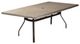 Homecrest™ Outdoor Living Customizable Slate Aluminum/Stone 42" x 82" Rectangular Outdoor Dining Table with Universal Base and Umbrella Hole-0