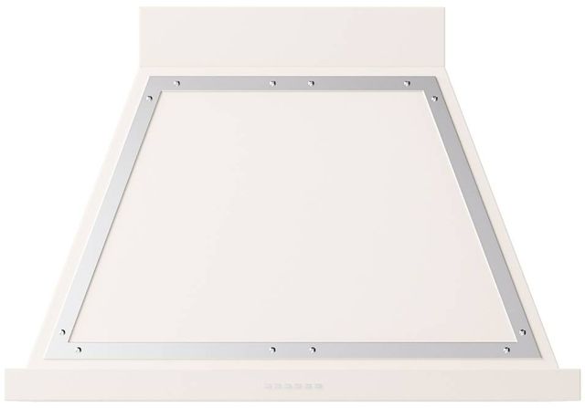 Ilve® Nostalgie II Noblesse 36" Antique White Wall Mounted Range Hood with Chrome Trim-0
