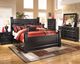 Signature Design by Ashley® Shay 2-Piece Almost Black King Poster Bed Set-4