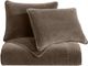 HiEnd Accents Stonewashed 3-Piece Cocoa King Bedding Bundle-0