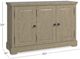 Bassett® Furniture Customizable BenchMade Hawkins 3-Door Oak Huntboard-1