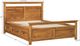 Archbold Furniture Customizable Emmerson Queen Panel Bed with 3-Drawer Storage Pedestal-2