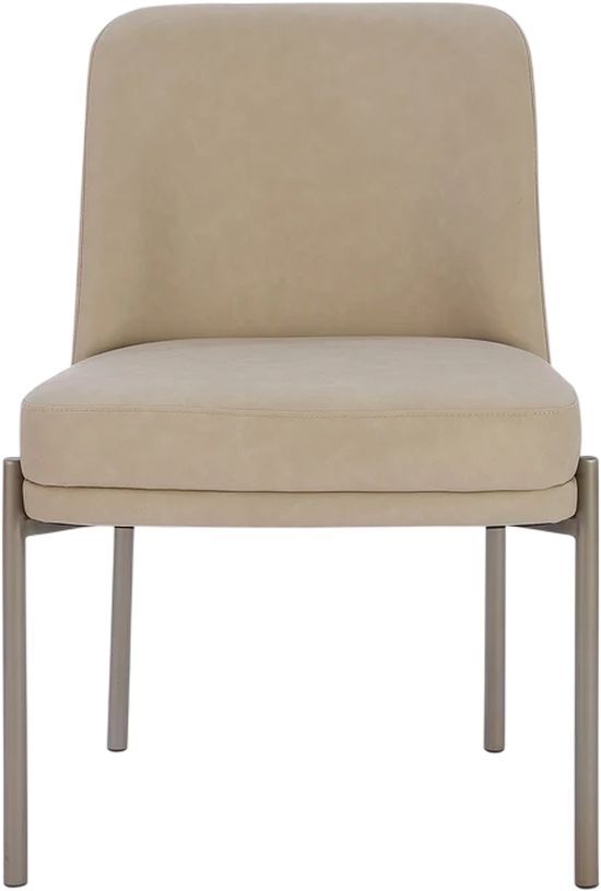 Modus Furniture Crossroads 2.0 Dion Brushed Nickel/Camel Dining Chair-1