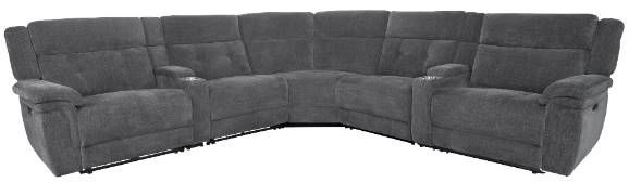 Parker House® Richland 7-Piece Bristol Gray Power Reclining Sectional-0