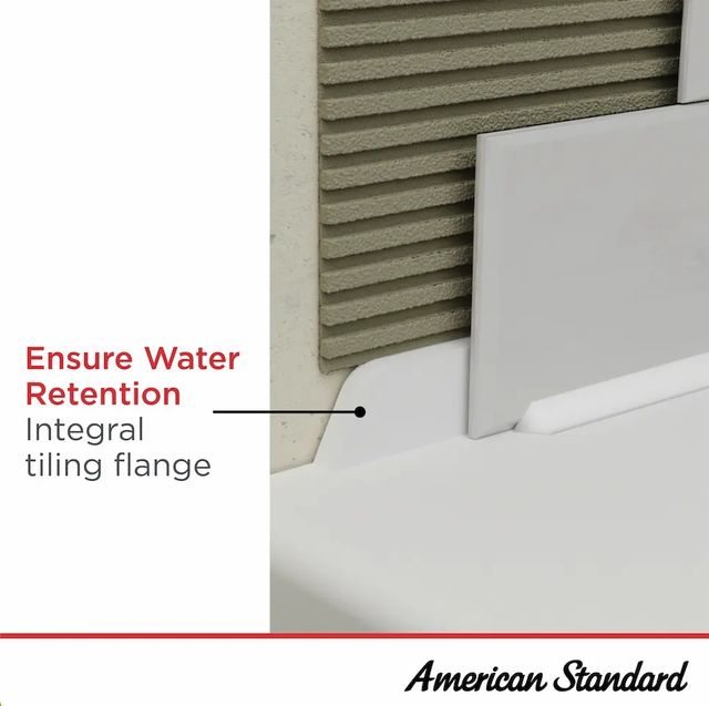 American Standard Aspirations™ 60" x 32" Single Threshold Shower Base With Left-Hand Drain-4