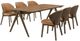 Coaster® Randolph 7-Piece Red Brown/Sheesham Dining Table Set-0