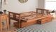 Kodiak Furniture Monterey Linen Cocoa/Barbados Full Storage Futon with Mattress-3