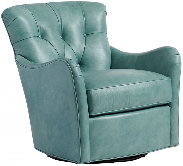 Lexington Home Customizable Eton Leather Swivel Chair-0
