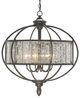 Currey & Company Florence Bronze Gold/Raj Mirror Chandelier-0