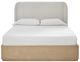 Modus Furniture Penny Buff Cream Ash/Oatmeal Queen Upholstered Platform Bed-3