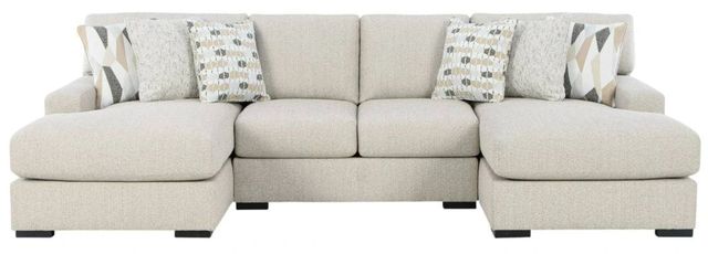 Benchcraft® Laurelgrove 3-Piece Pebble U-Shape Sectional with Double Chaise-0