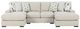 Benchcraft® Laurelgrove 3-Piece Pebble U-Shape Sectional with Double Chaise-0