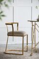 A & B Home Cavendish Gold/White Accent Chair-2