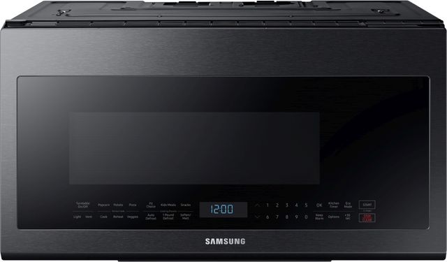 Samsung 2.1 Cu. Ft. Fingerprint Resistant Black Stainless Steel Over The Range Microwave-0