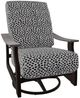 Telescope Casual St. Catherine Agra Classic/Kona Aluminum/Fabric Outdoor MGP Cushion Swivel Rocker with Boardwalk Rustic Arms-0