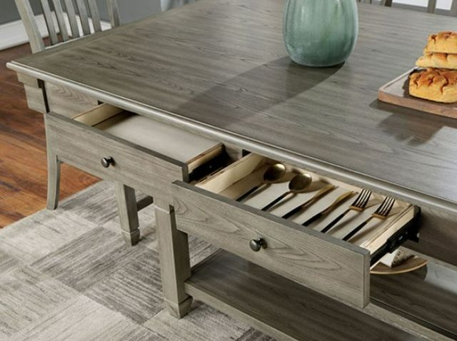 Furniture of America® Anaya Gray Counter Height Dining Table-2