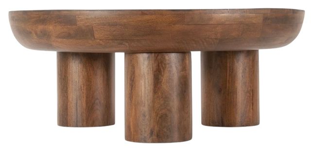 Home Trends & Design Palermo Acorn Brown Coffee Table -1
