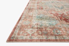 Loloi Rugs - Heidi Collection - 6' x 9' - Terracotta/Aqua