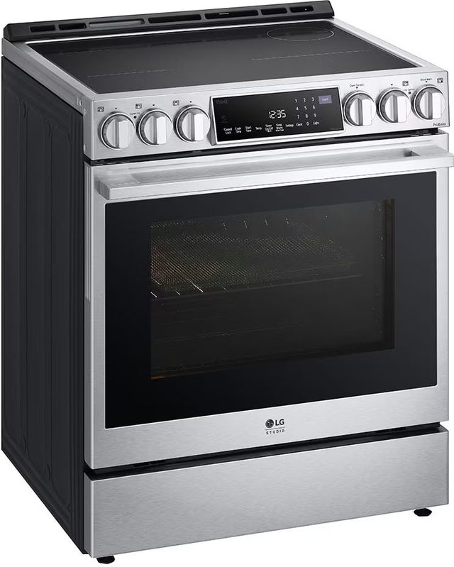 LG Studio 30" Smudge Resistant Stainless Steel Slide In Induction Range-1