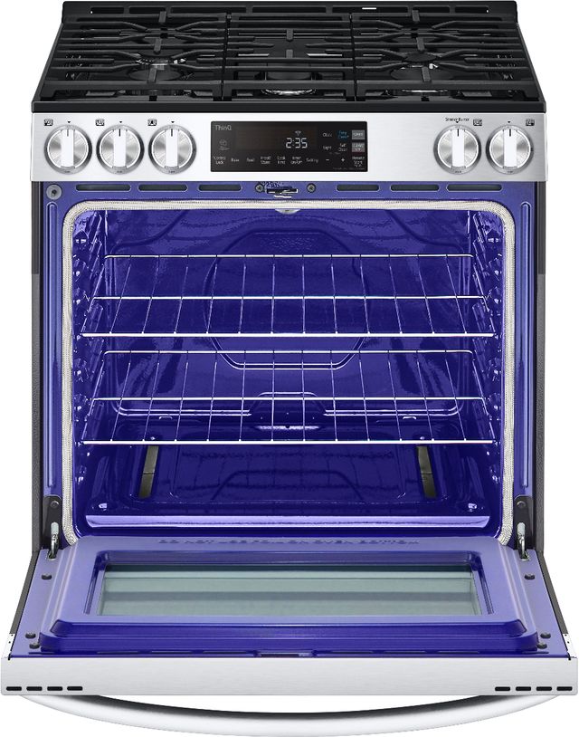 LG 30" PrintProof™ Stainless Steel Slide-In Natural Gas Range-1