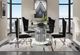 ACME Furniture Noralie Glass Top Dining Table with Column Mirrored Base-1