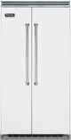 Viking® 5 Series 42 in. 25.3 Cu. Ft. Frost White Built In Side-by-Side Refrigerator-0