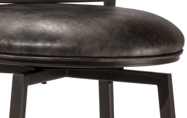 HH2 Home Rockvale Charcoal Swivel Counter Stool-3