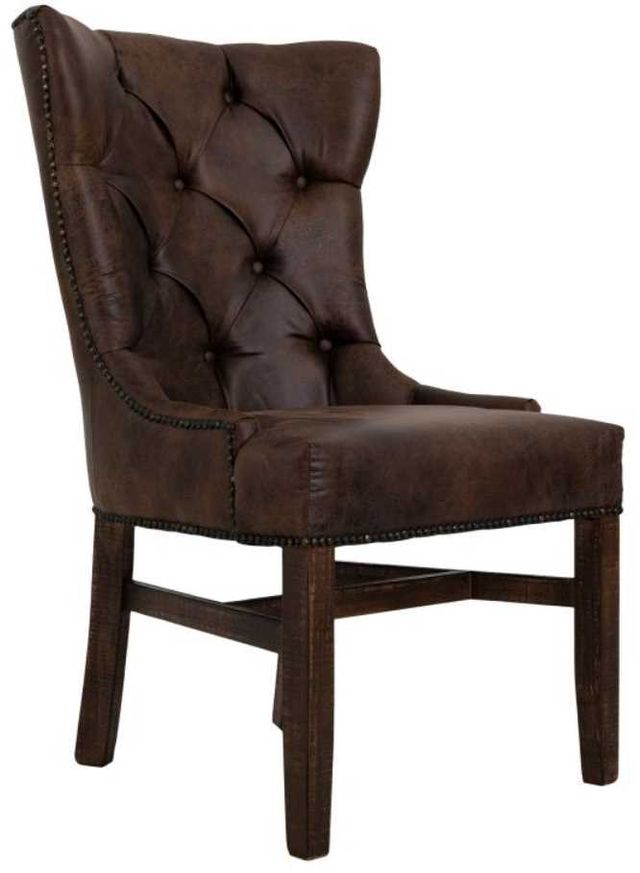 International Furniture Direct Terra Rich Brown Dining Side Chair-0