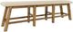 Jofran Inc. Telluride Beige/Gold Counter Bench-0