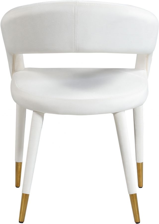 Meridian Furniture Destiny Cream Dining Arm Chair-3