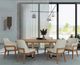 A.R.T. Furniture® Portico Sienna Rectangular Dining Table with White Plaster Base-1