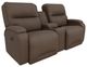 Best® Home Furnishings Customizable Maverly Leather Power Reclining Tilt Headrest Space Saver Console Loveseat-0