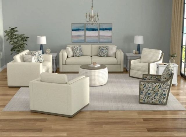 Emerald Home Cecily Black/Cream Swivel Accent Chair-1
