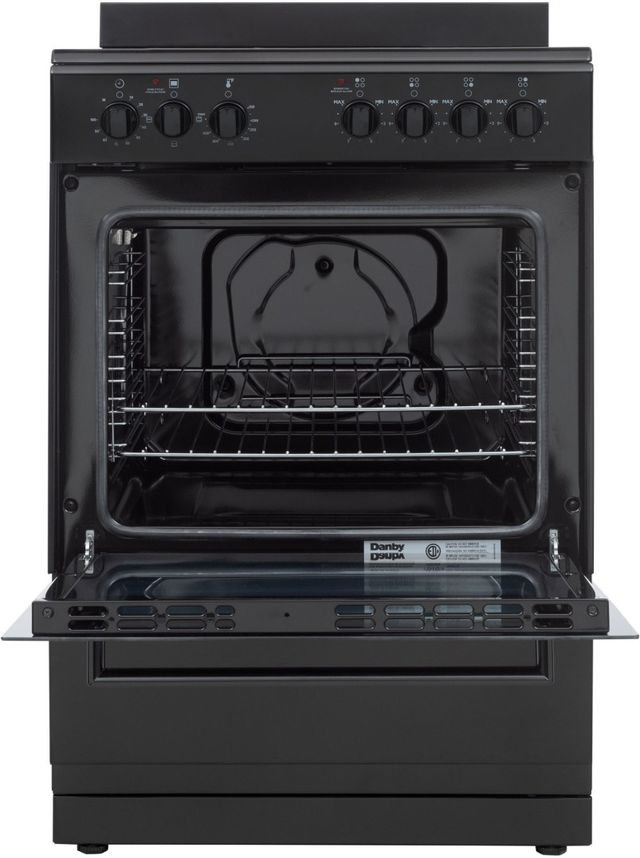 Danby 24" Black Glass Top Freestanding Electric Range-1