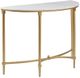 Olliix by Madison Park Signature White/Gold Bordeaux Console Table-2