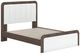 Signature Design by Ashley® Kendanport Brown-White Queen Upholstered Panel Bed-1