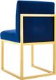 TOV Furniture Haute Navy Linen Chair in Brass-2