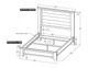 International Furniture Direct Town Brown/Gray Queen Platform Bed Footboard with Rails-3